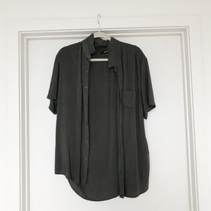 Banks button up cardigan olive green